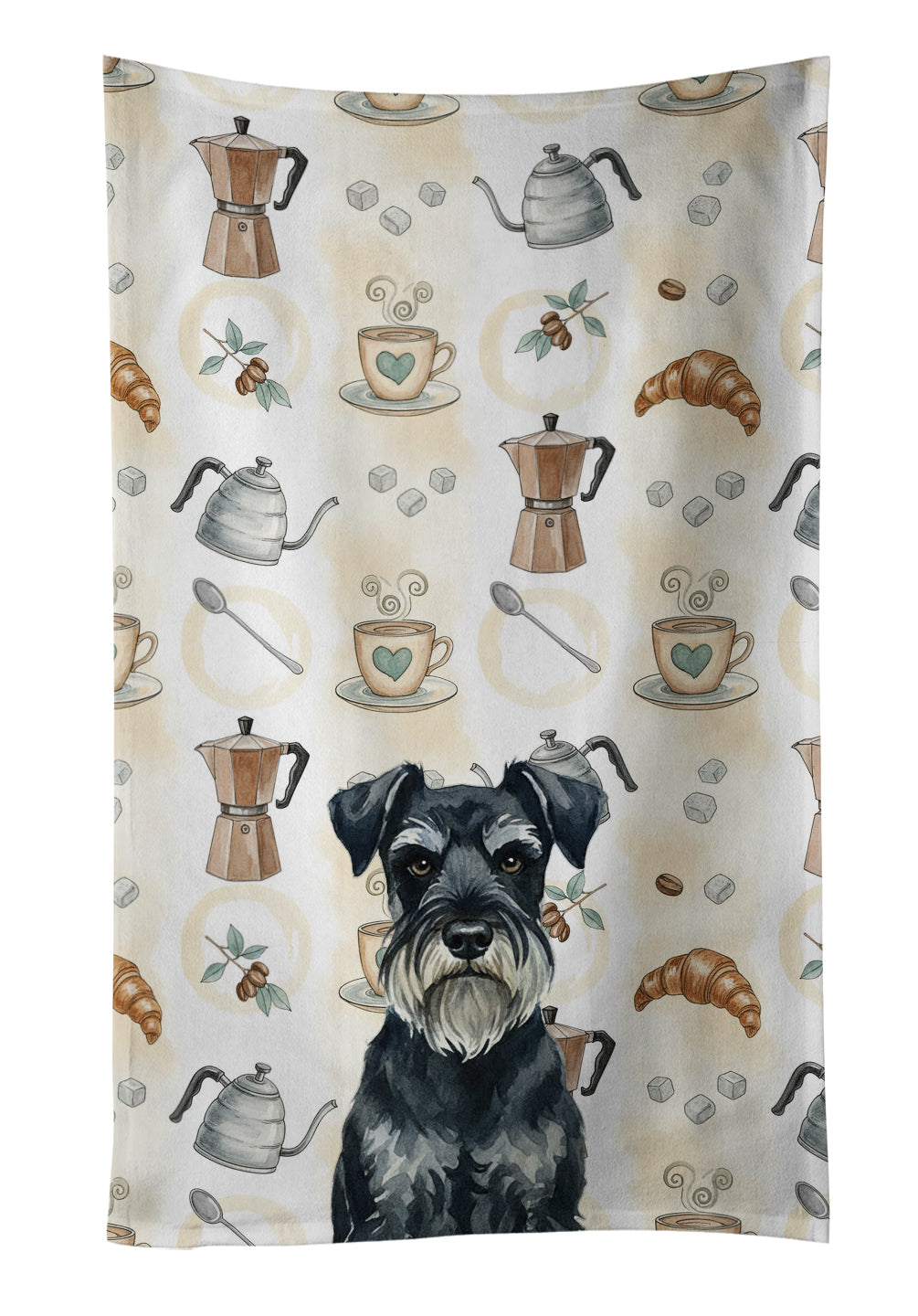 Caroline's Treasures Standard Schnauzer Coffee Bar Kitchen Towel