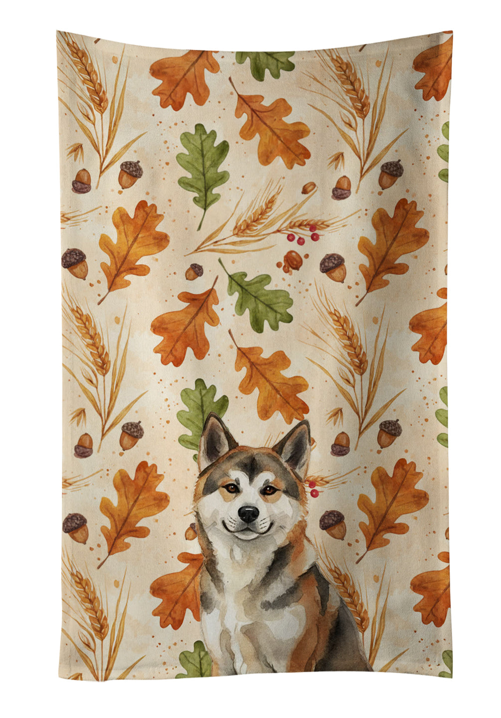 Caroline's Treasures Sesame Akita Heirloom Fall Kitchen Towel