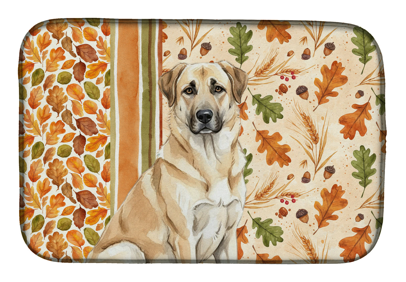 Caroline's Treasures Anatolian Shepherd Dog Heirloom Fall Dish Drying Mat