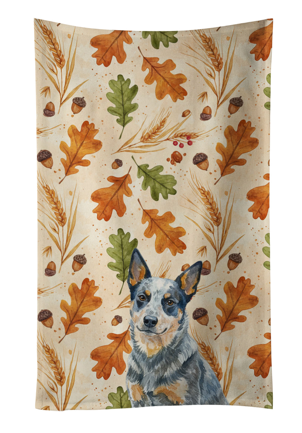 Caroline's Treasures Blue Heeler Australian Cattle Dog Heirloom Fall Kitchen Towel