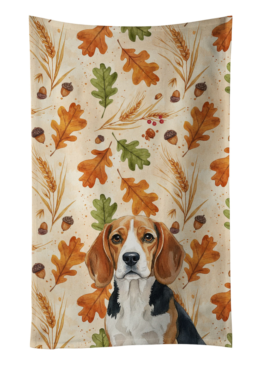 Caroline's Treasures Beagle Heirloom Fall Kitchen Towel