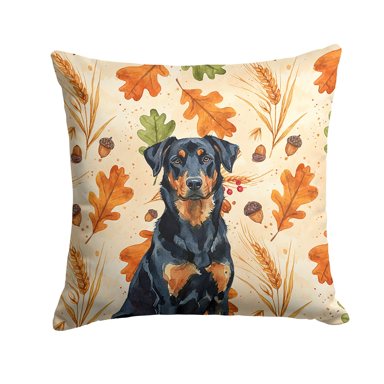 Caroline's Treasures Beauceron Heirloom Fall Throw Pillow