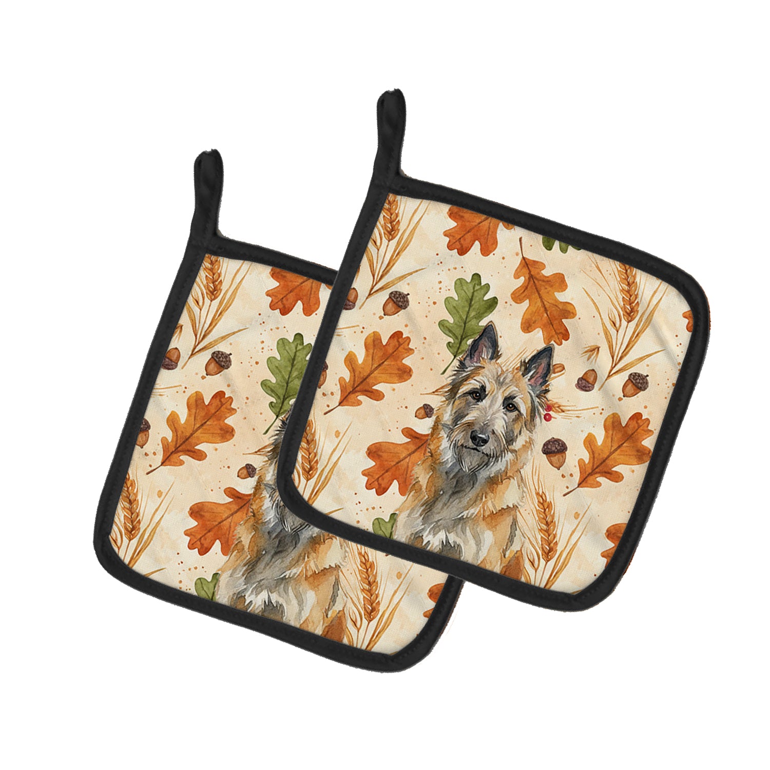 Caroline's Treasures Belgian Laekenois Heirloom Fall Pair of Pot Holders