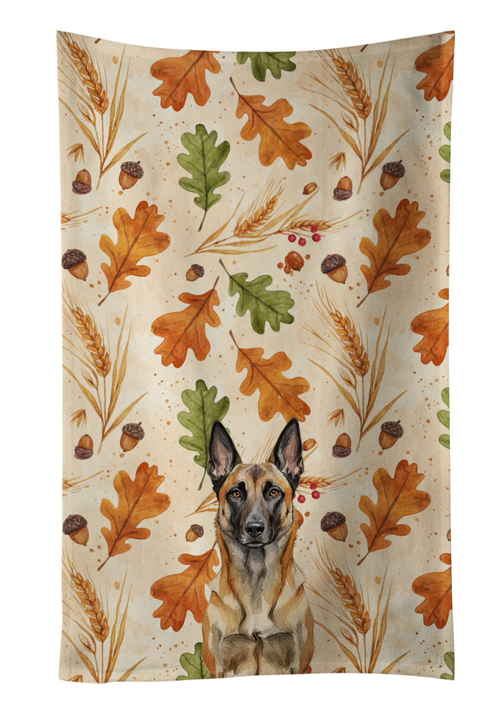 Caroline's Treasures Belgian Malinois Heirloom Fall Kitchen Towel