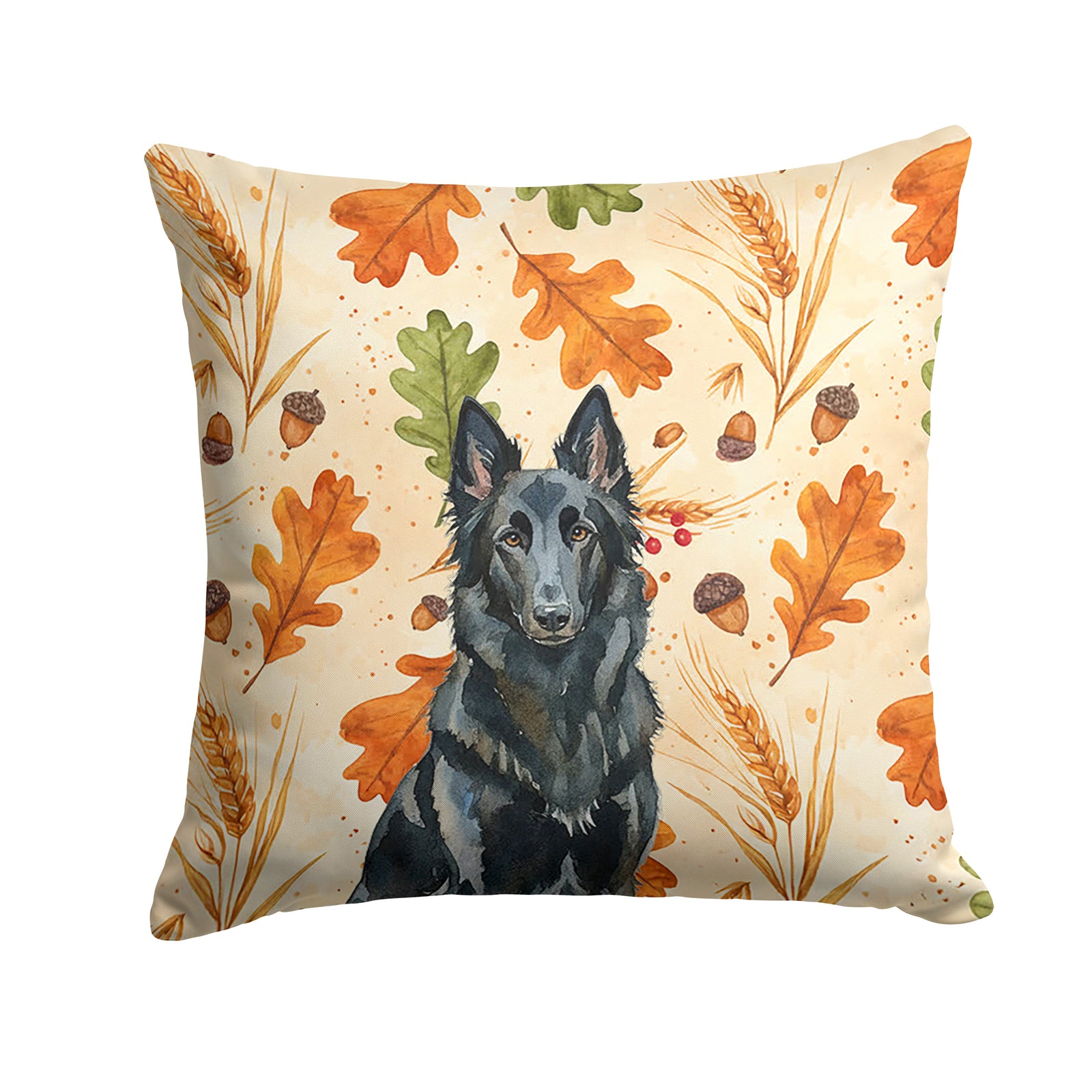 Caroline's Treasures Belgian Sheepdog Groenendael Heirloom Fall Throw Pillow