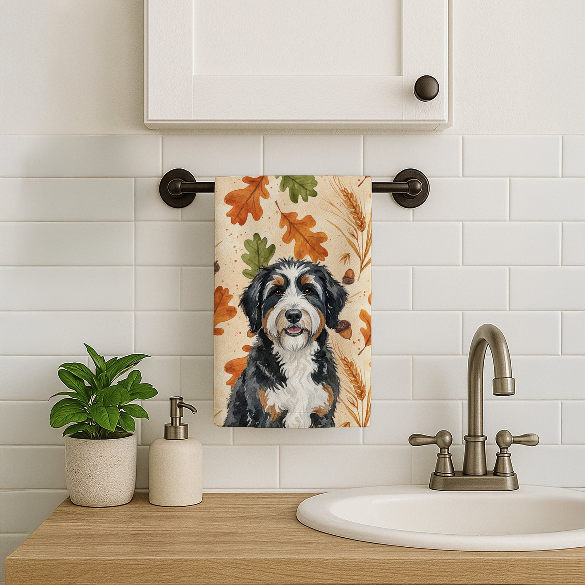 Caroline's Treasures Berndoodle Heirloom Fall Kitchen Towel