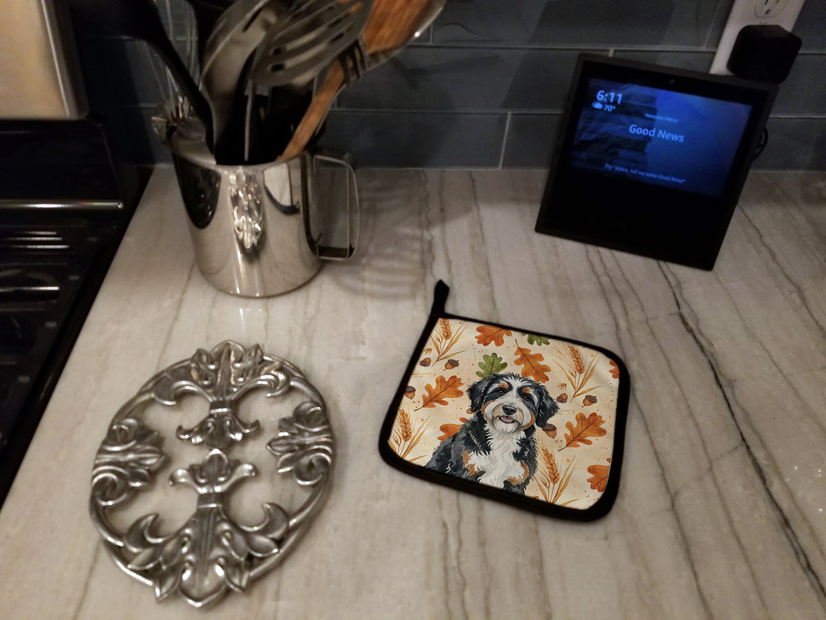 Caroline's Treasures Berndoodle Heirloom Fall Pair of Pot Holders