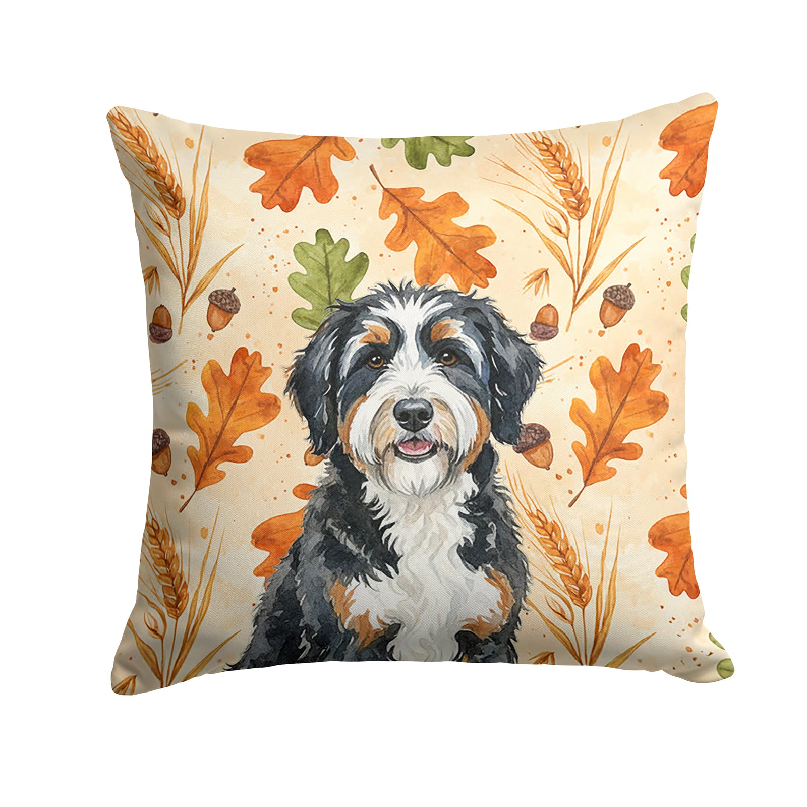 Caroline's Treasures Berndoodle Heirloom Fall Throw Pillow