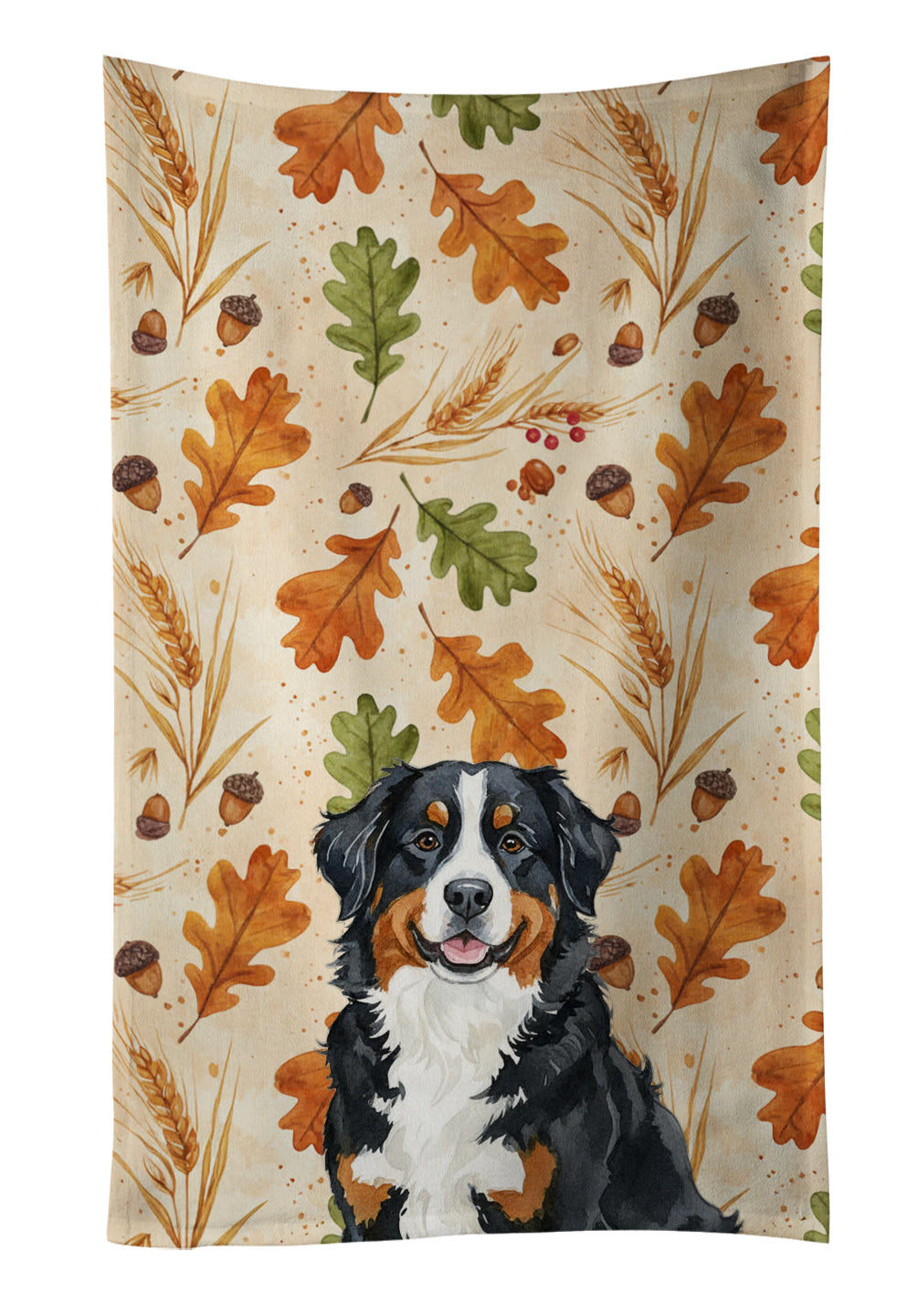 Caroline's Treasures Bernese Mountain Dog Heirloom Fall Kitchen Towel