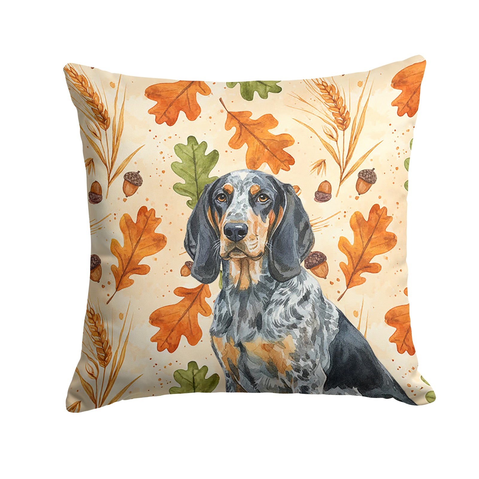 Caroline's Treasures Bluetick Coonhound Heirloom Fall Throw Pillow