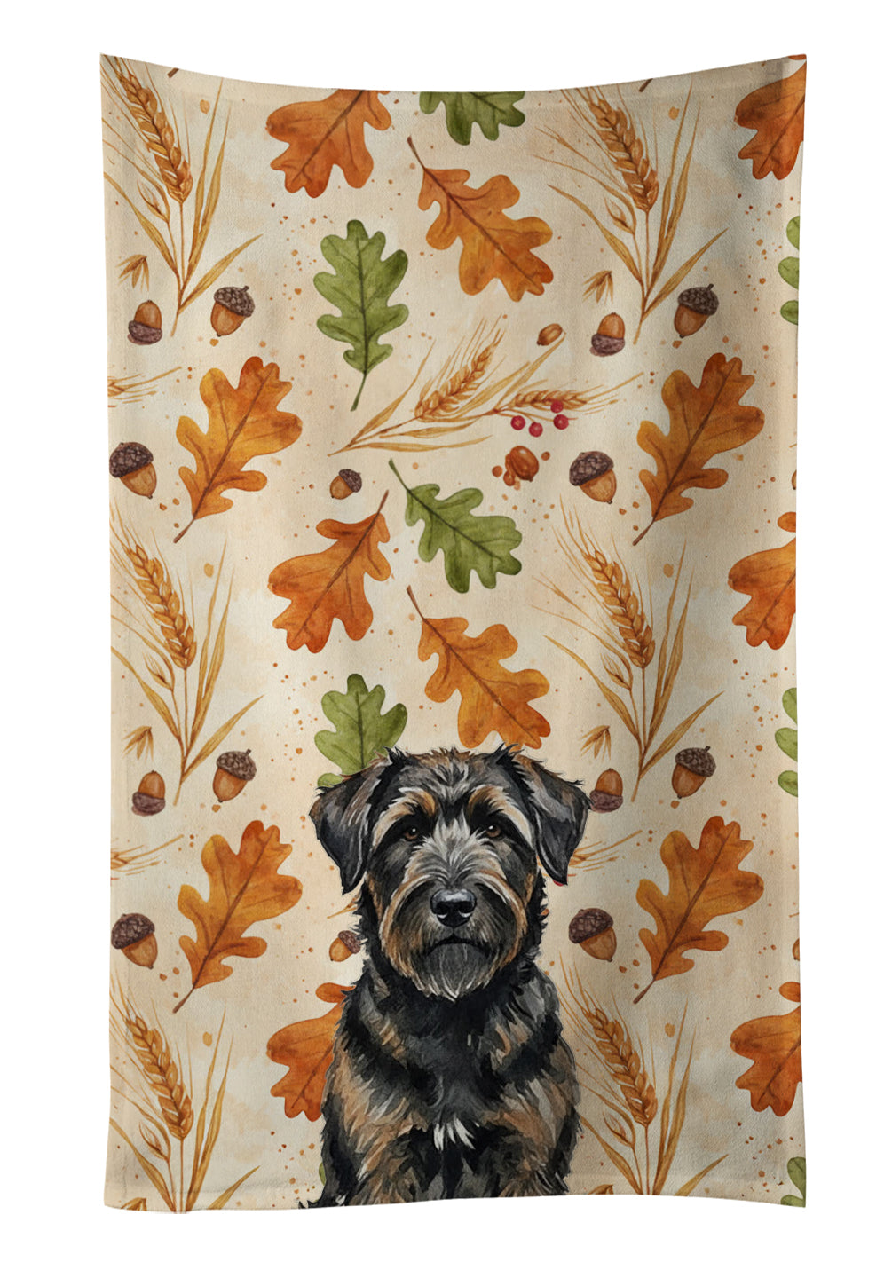 Caroline's Treasures Brindle Bouvier des Flandres Heirloom Fall Kitchen Towel