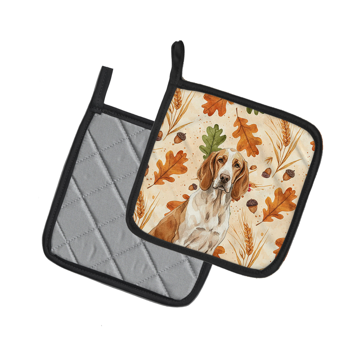 Caroline's Treasures Bracco Italiano Heirloom Fall Pair of Pot Holders