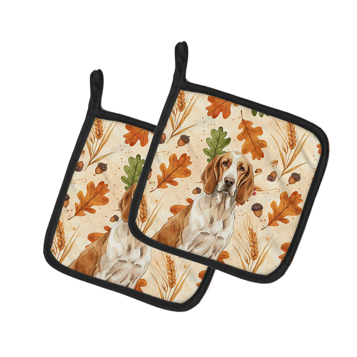 Caroline's Treasures Bracco Italiano Heirloom Fall Pair of Pot Holders