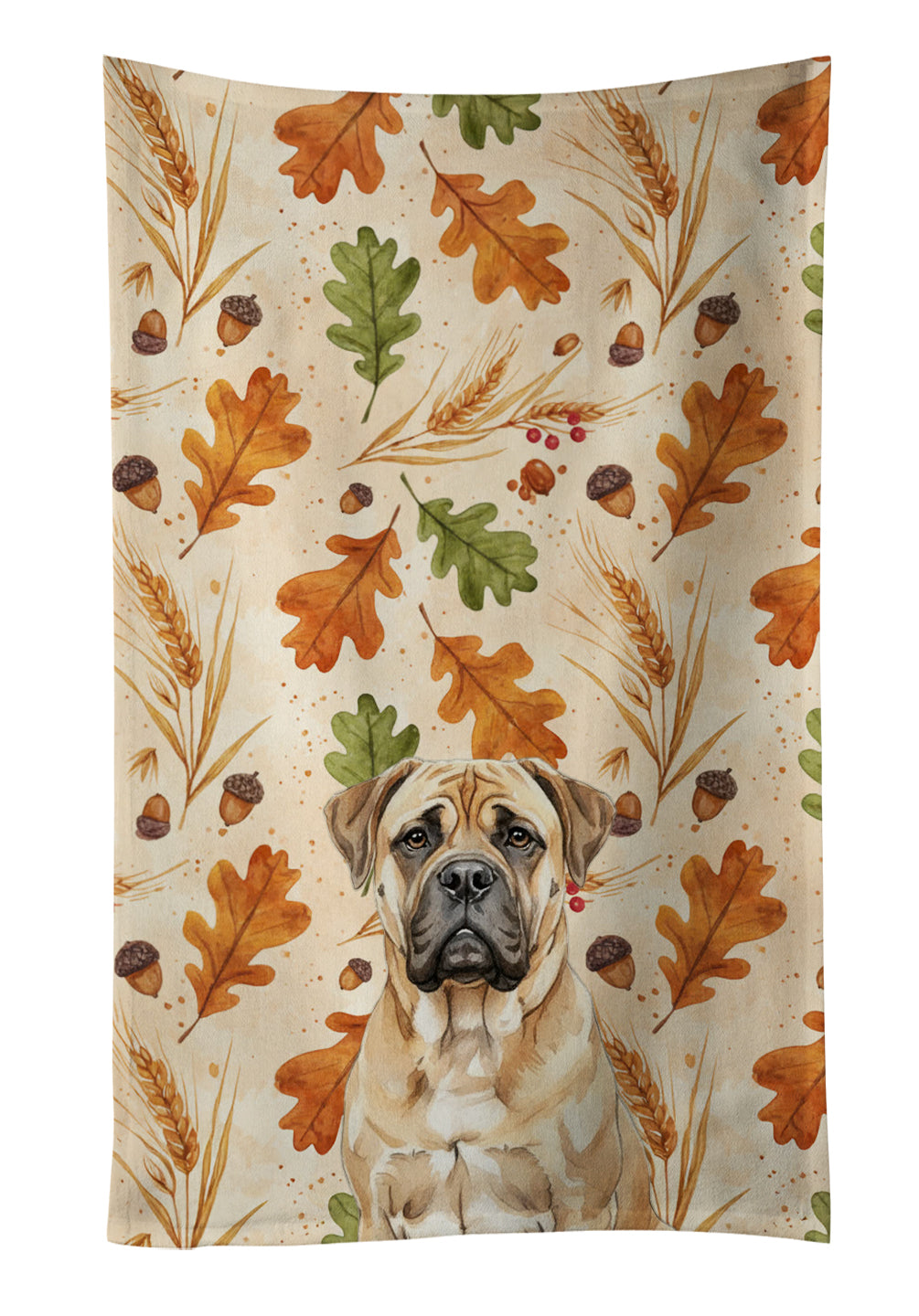 Caroline's Treasures Bullmastiff Heirloom Fall Kitchen Towel