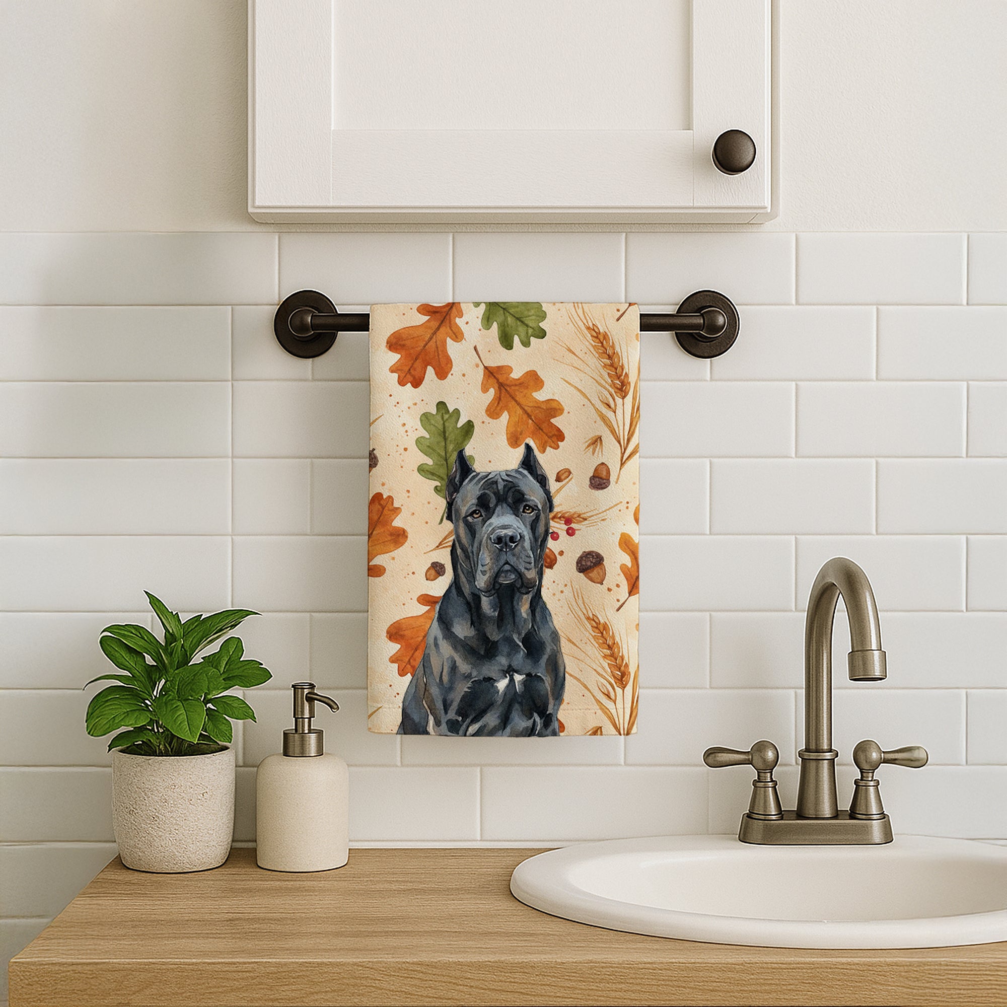 Caroline's Treasures Cane Corso Heirloom Fall Kitchen Towel