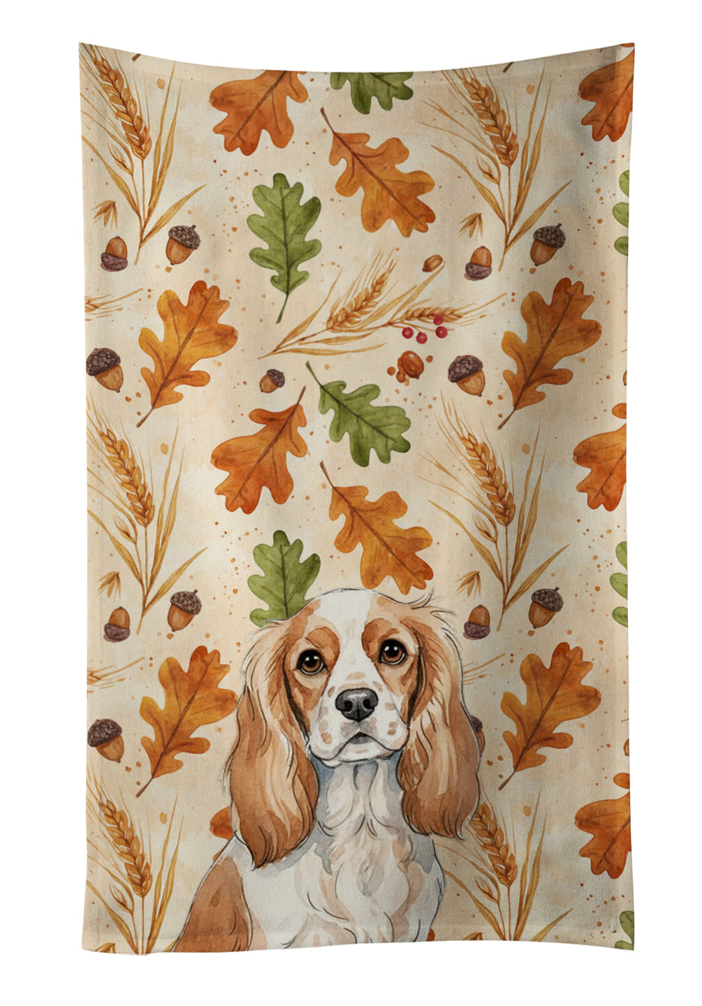 Caroline's Treasures Blenheim Cavalier Spaniel Heirloom Fall Kitchen Towel