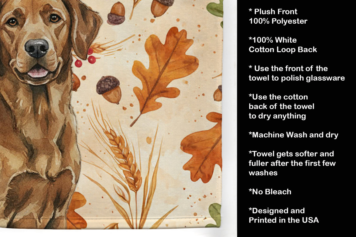 Caroline's Treasures Chesapeake Bay Retriever Heirloom Fall Kitchen Towel