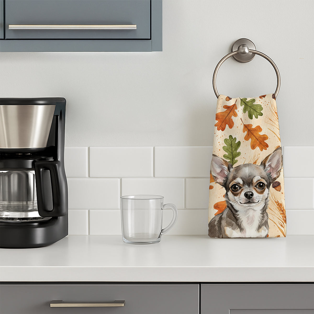 Caroline's Treasures Chihuahua Heirloom Fall Kitchen Towel
