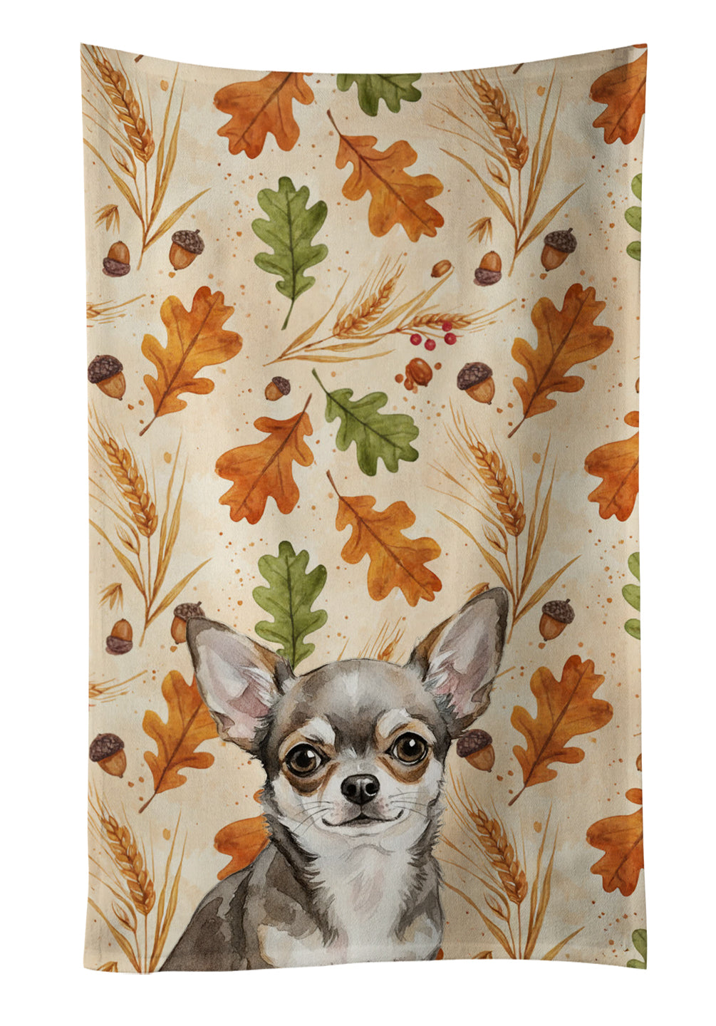 Caroline's Treasures Chihuahua Heirloom Fall Kitchen Towel
