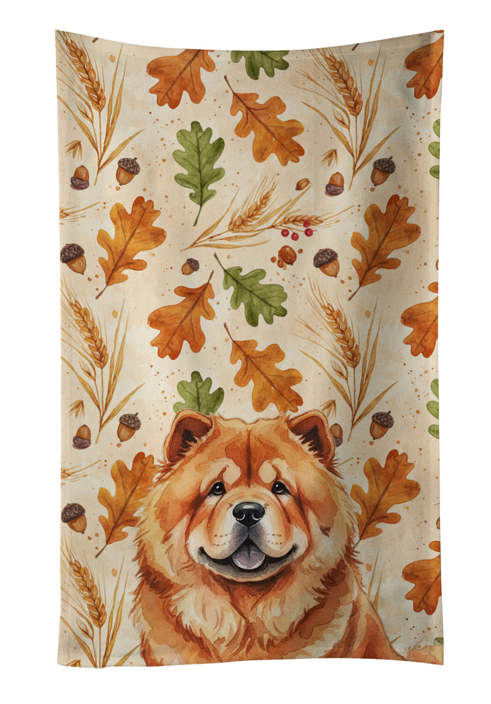 Caroline's Treasures Red Chow Chow Heirloom Fall Kitchen Towel