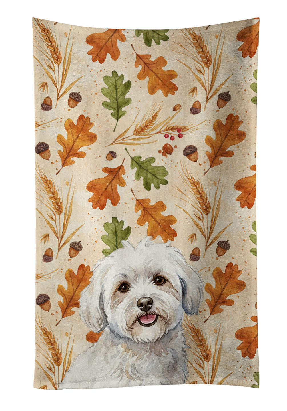Caroline's Treasures Coton de Tulear Heirloom Fall Kitchen Towel