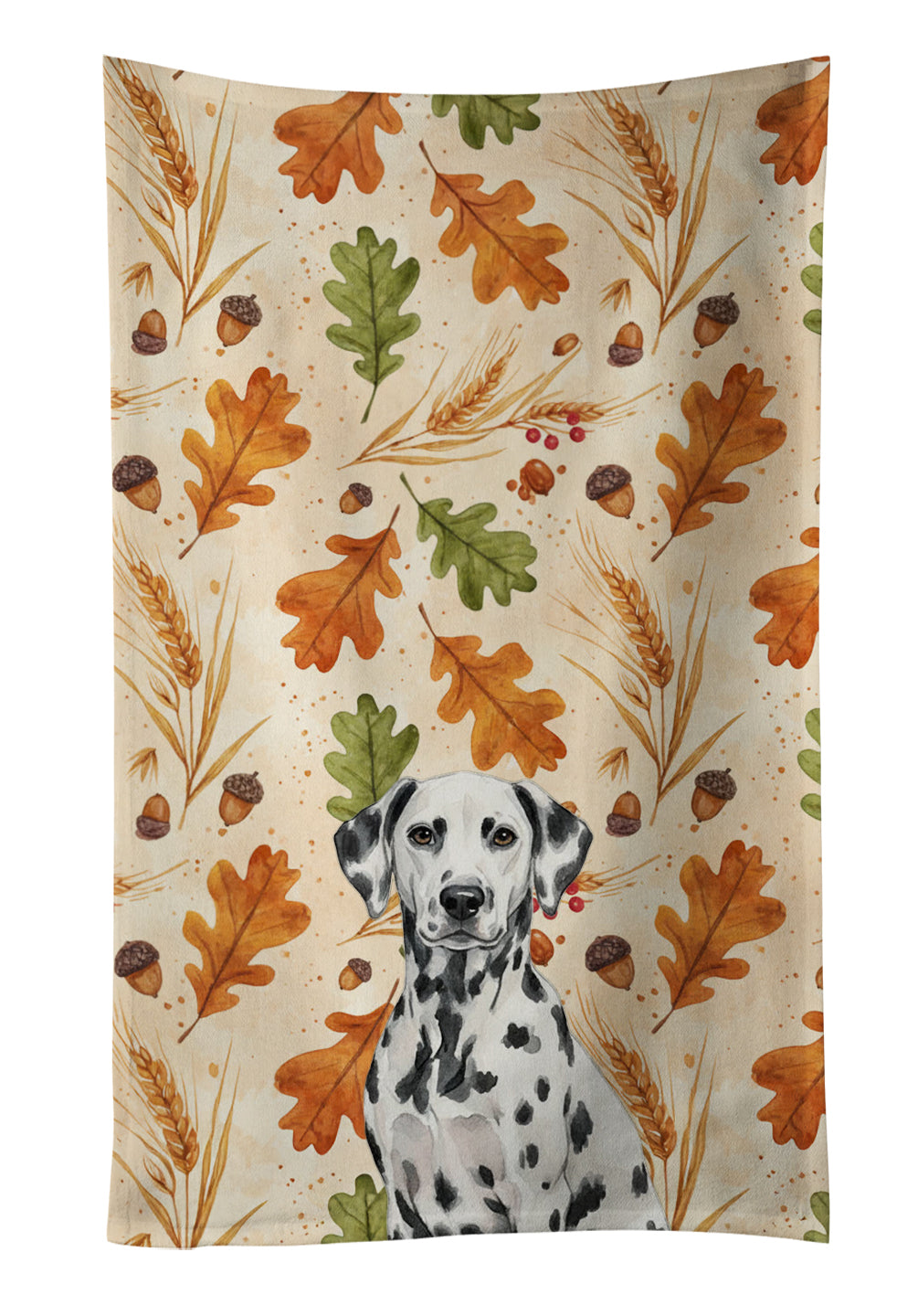 Caroline's Treasures Dalmatian Heirloom Fall Kitchen Towel