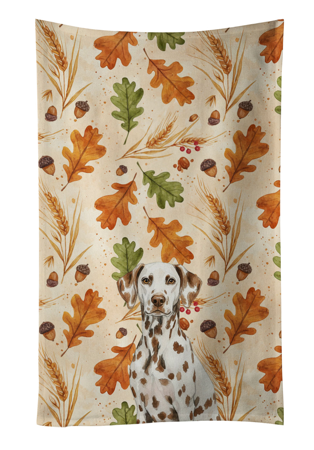Caroline's Treasures Liver Dalmatian Heirloom Fall Kitchen Towel