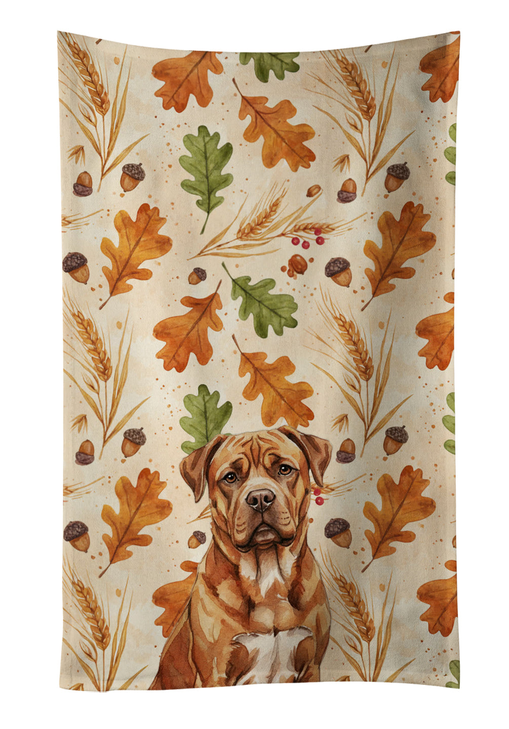 Caroline's Treasures Mahogany Dogue de Bordeaux Heirloom Fall Kitchen Towel