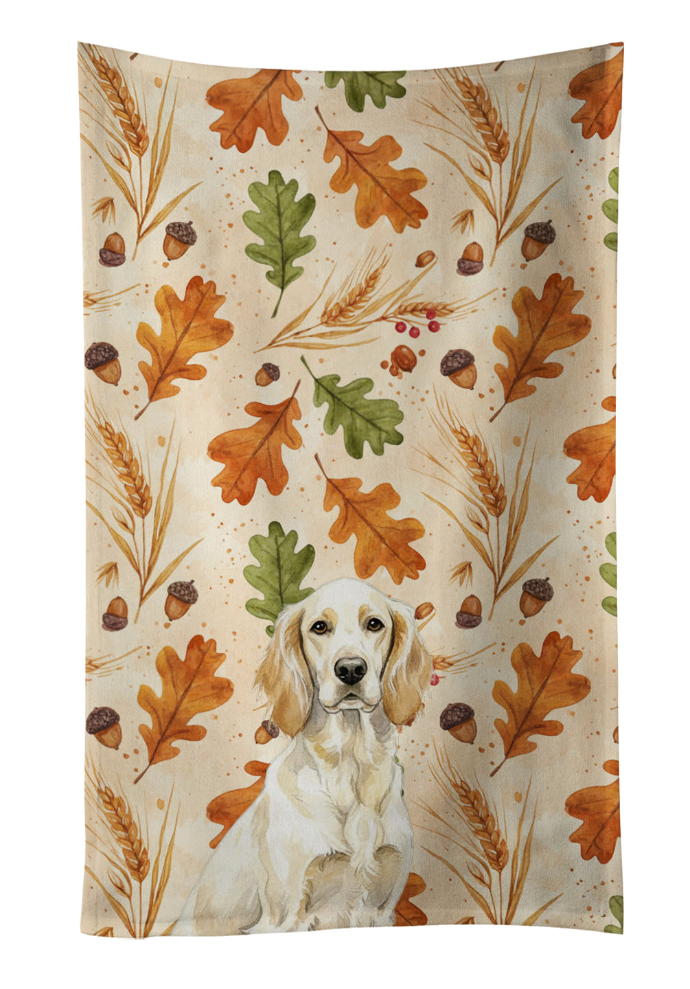 Caroline's Treasures Lemon Belton English Setter Heirloom Fall Kitchen Towel