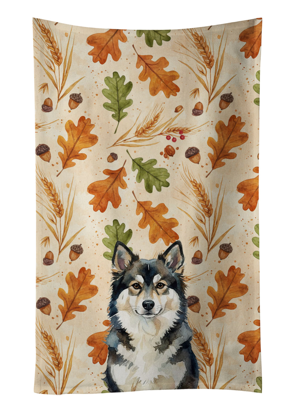 Caroline's Treasures Finnish Lapphund Heirloom Fall Kitchen Towel