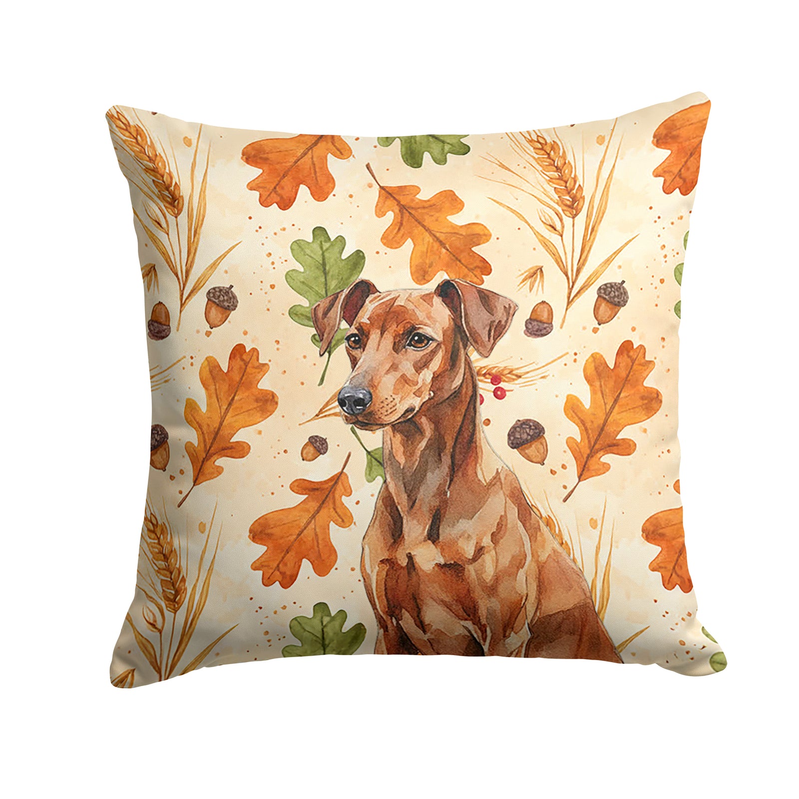 Caroline's Treasures Red German Pinscher Heirloom Fall Throw Pillow