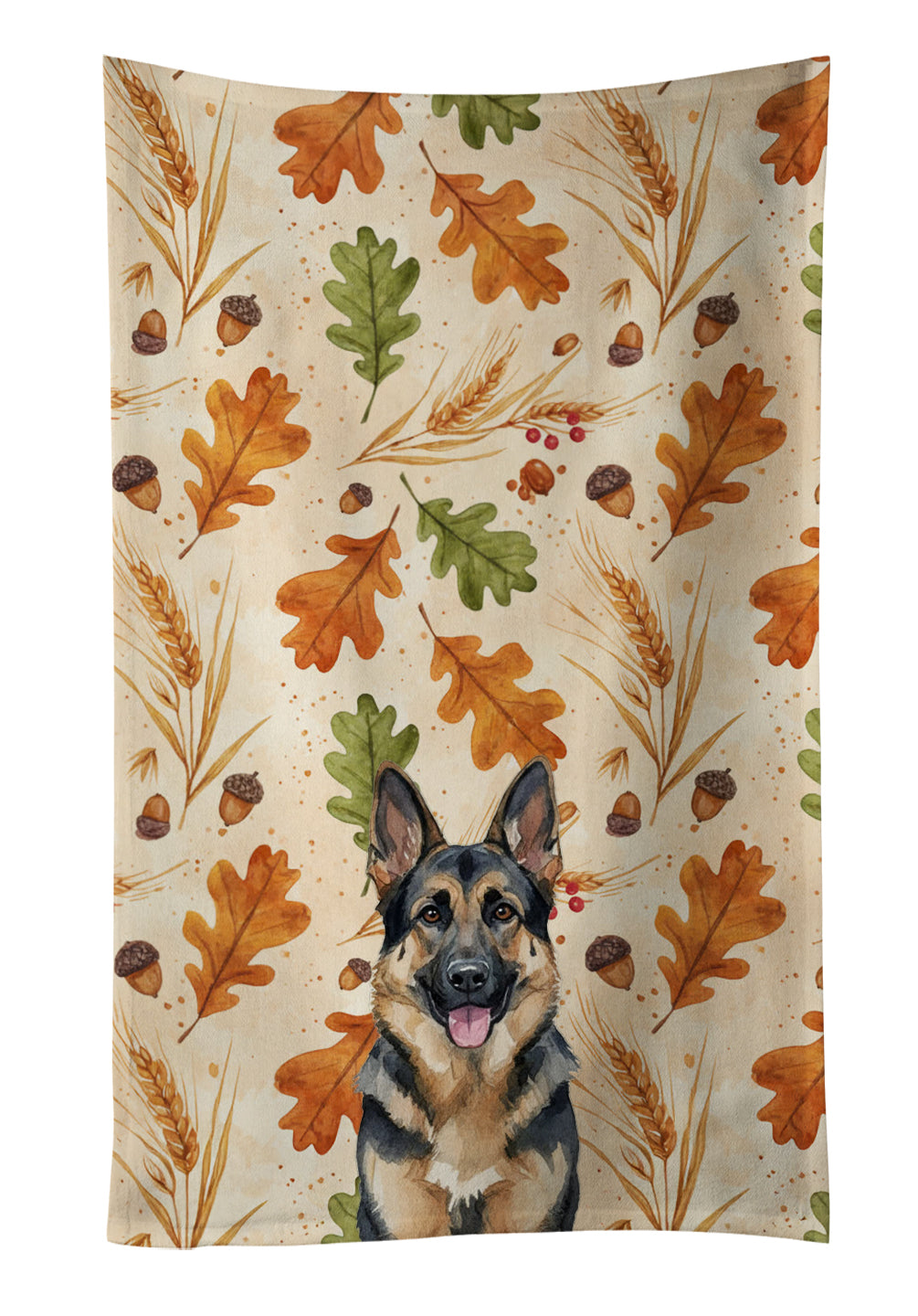 Caroline's Treasures German Shepherd Heirloom Fall Kitchen Towel