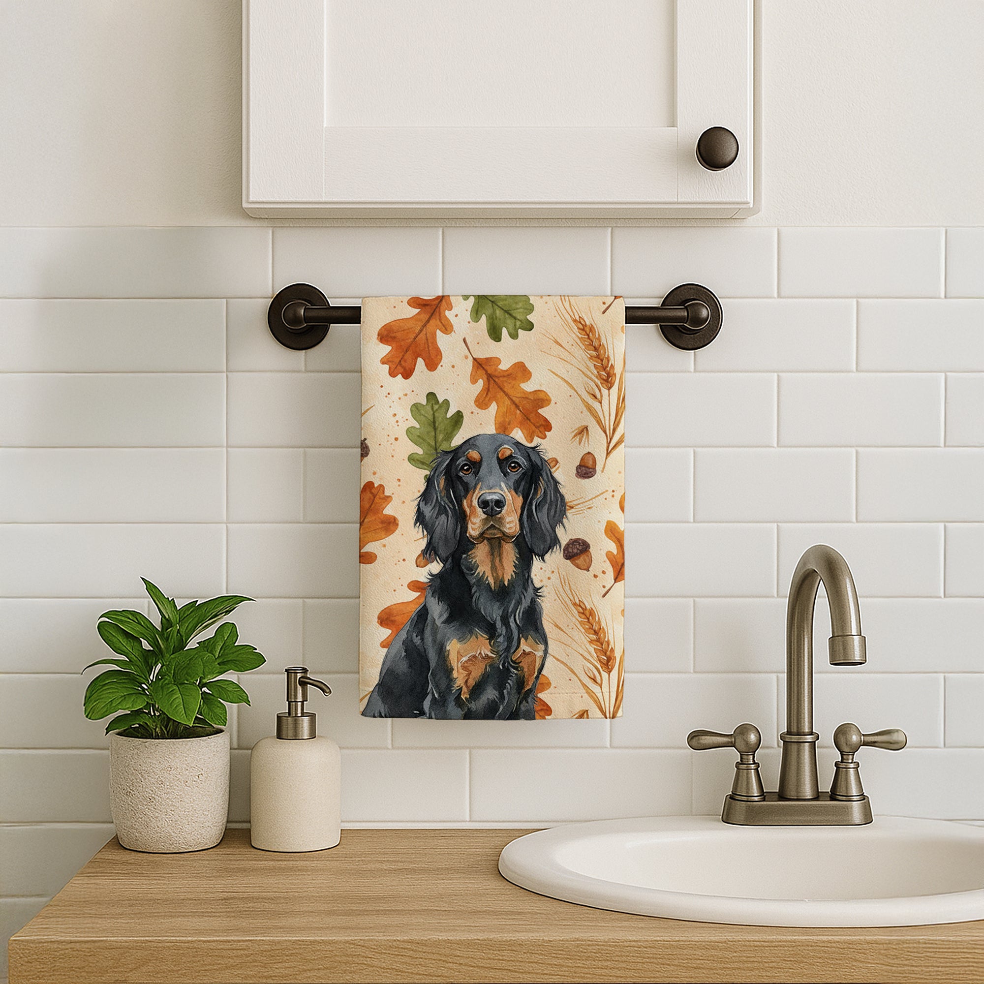 Caroline's Treasures Gordon Setter Heirloom Fall Kitchen Towel