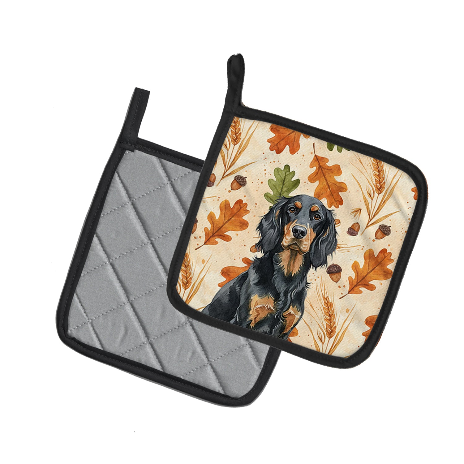 Caroline's Treasures Gordon Setter Heirloom Fall Pair of Pot Holders