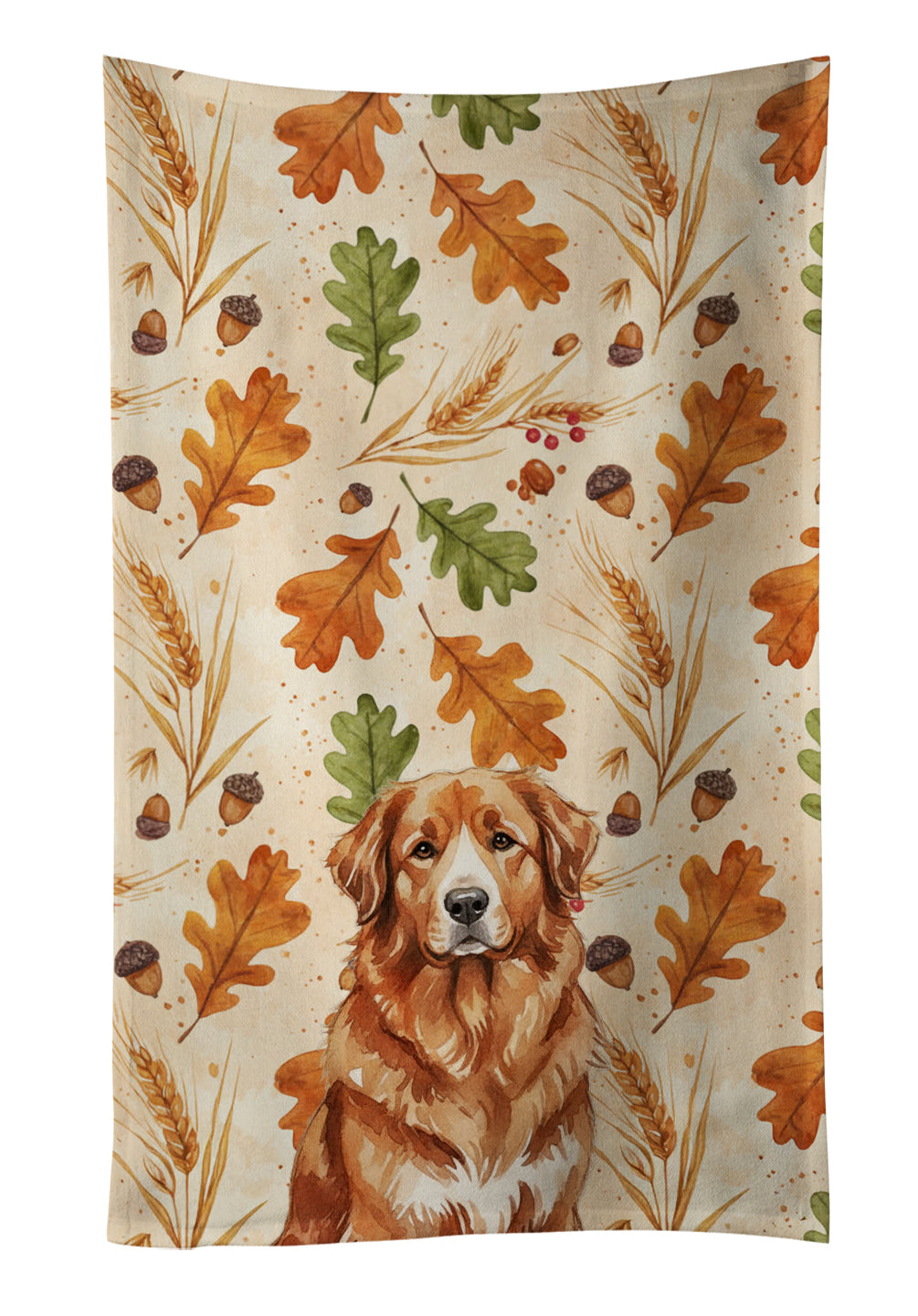 Caroline's Treasures Reddish Brown Great Pyrenees Heirloom Fall Kitchen Towel