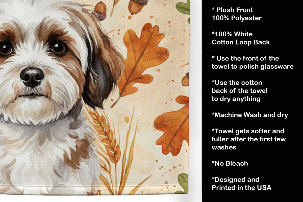 Caroline's Treasures Parti-color Havanese Heirloom Fall Kitchen Towel