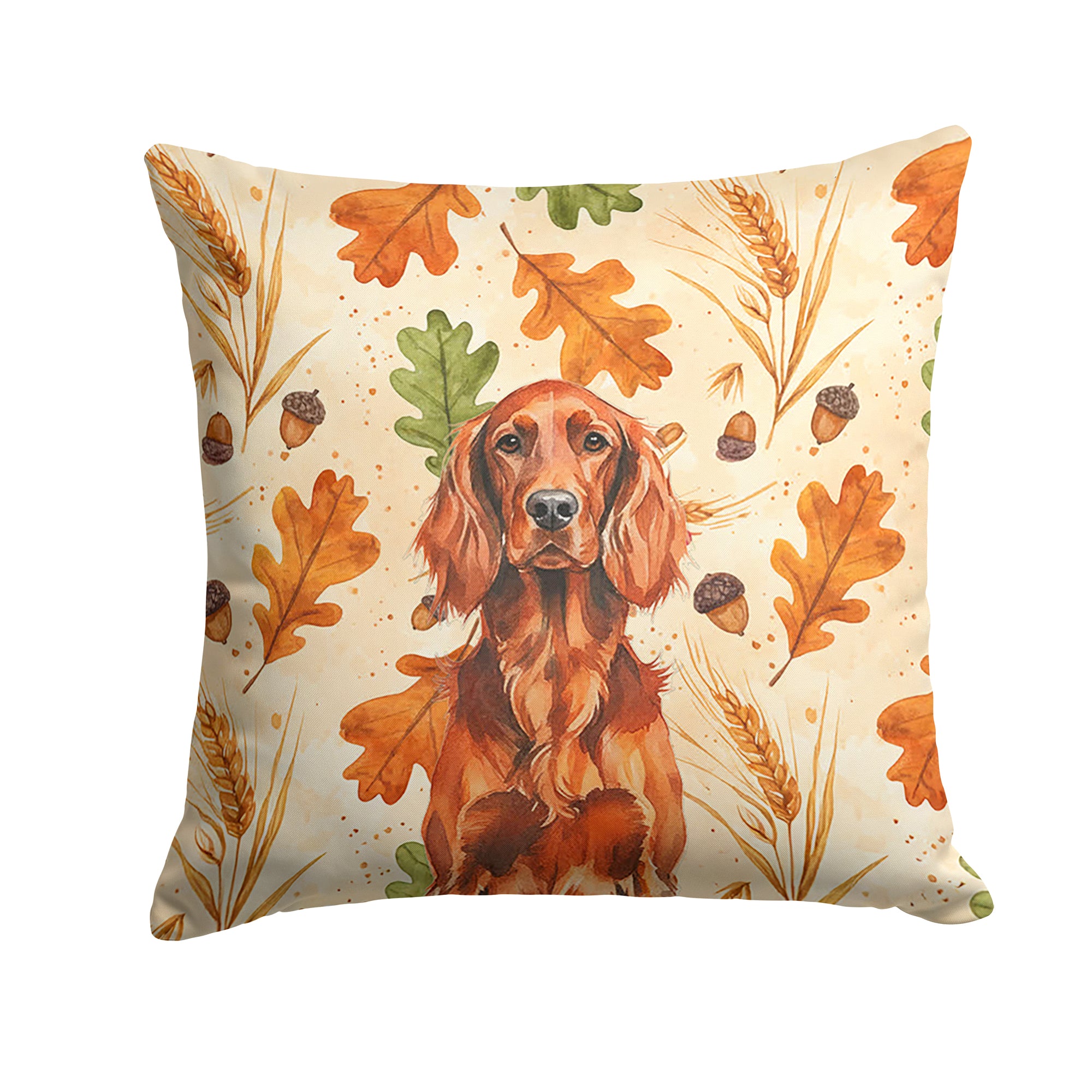 Caroline's Treasures Irish Setter Heirloom Fall Throw Pillow