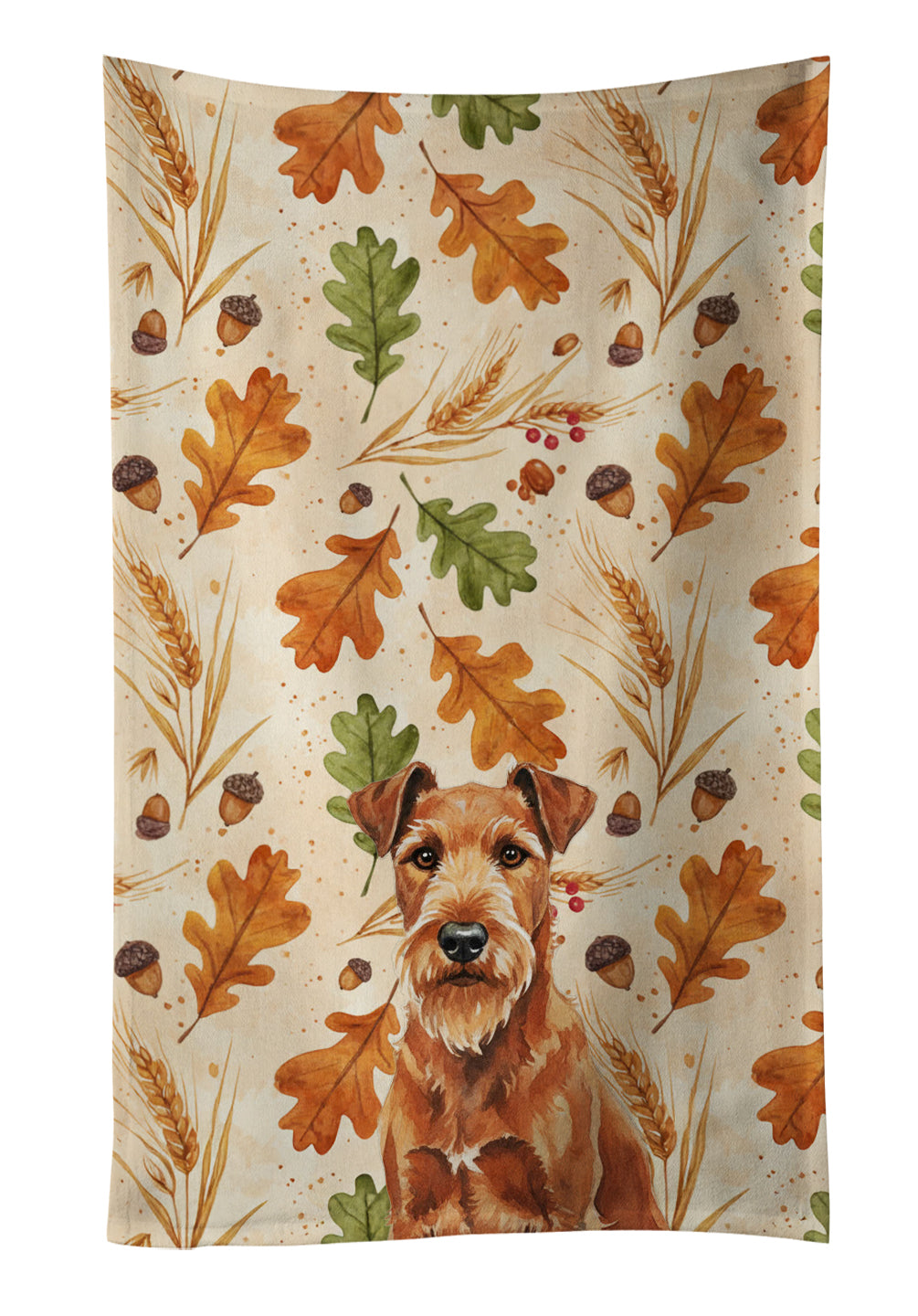 Caroline's Treasures Irish Terrier Heirloom Fall Kitchen Towel