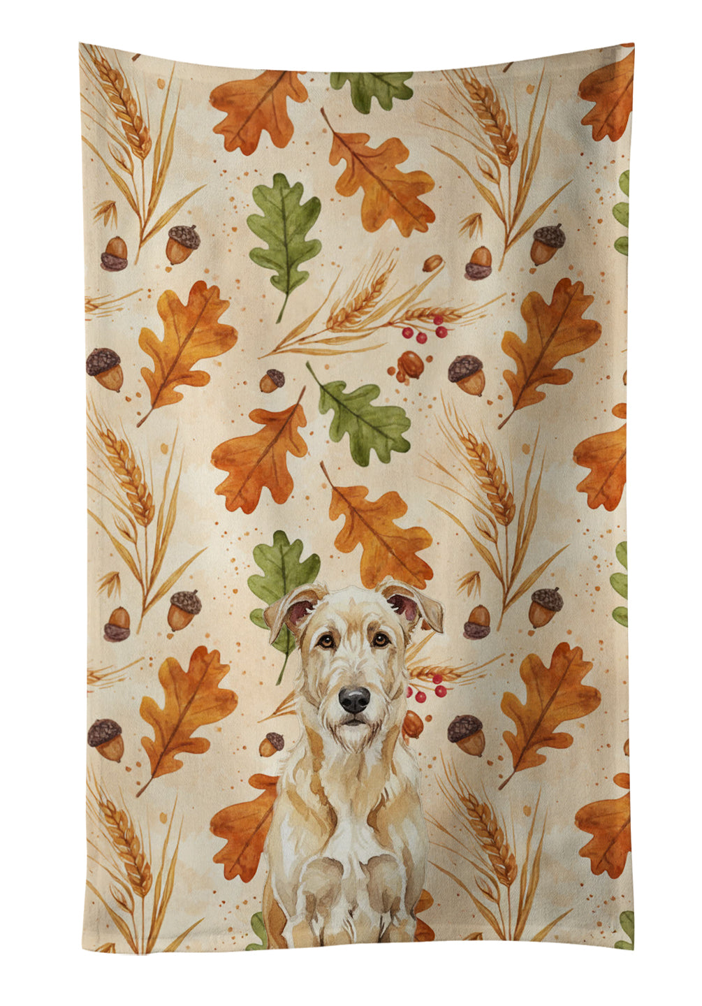 Caroline's Treasures Wheaten Irish Wolfhound Heirloom Fall Kitchen Towel