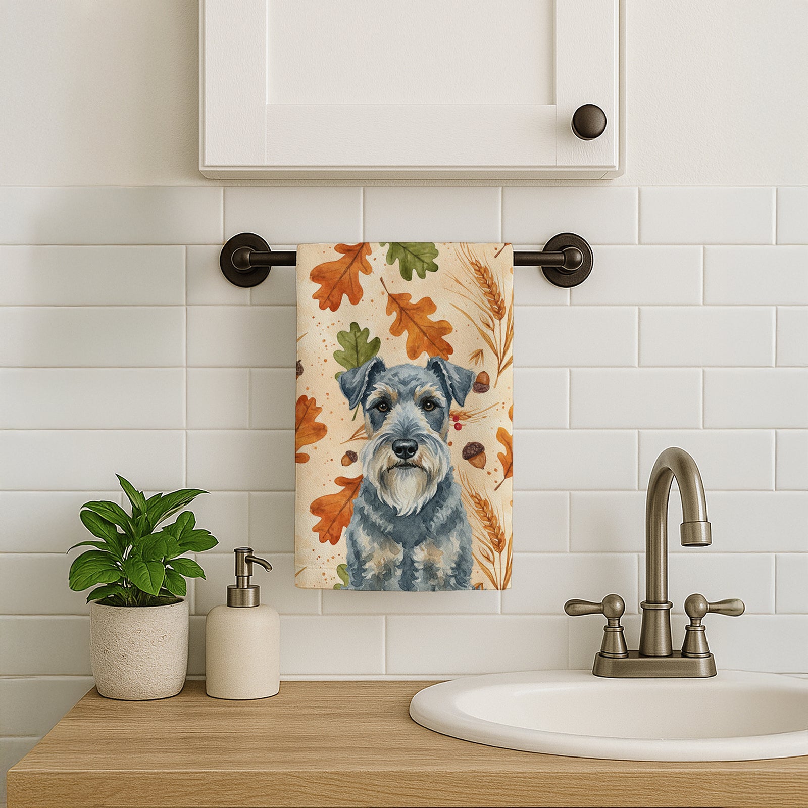 Caroline's Treasures Kerry Blue Terrier Heirloom Fall Kitchen Towel