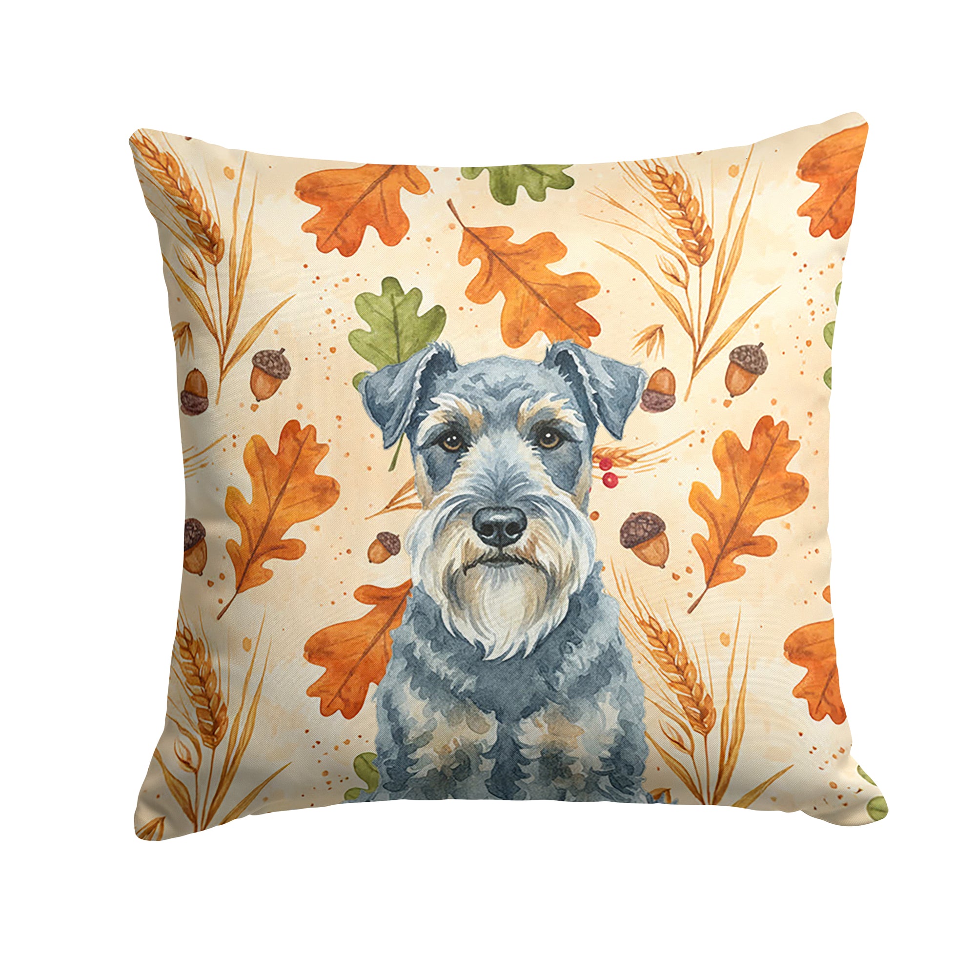 Caroline's Treasures Kerry Blue Terrier Heirloom Fall Throw Pillow