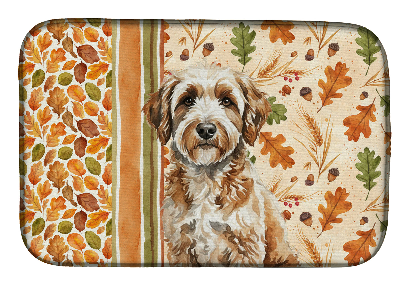Caroline's Treasures Lagotto Romagnolo Heirloom Fall Dish Drying Mat