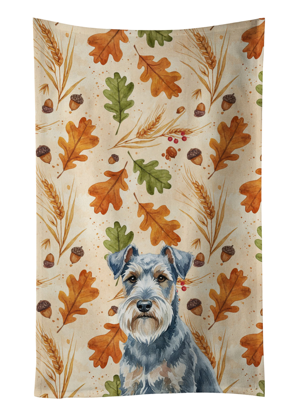 Caroline's Treasures Blue Lakeland Terrier Heirloom Fall Kitchen Towel
