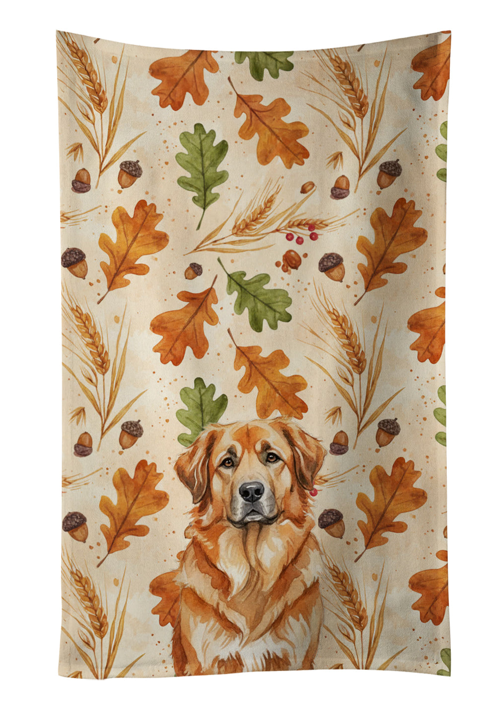 Caroline's Treasures Red Leonberger Heirloom Fall Kitchen Towel