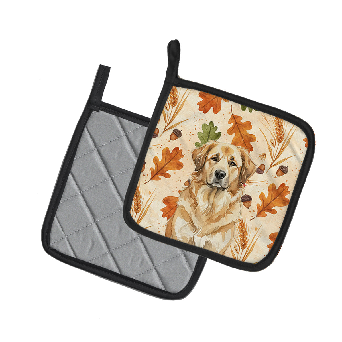 Caroline's Treasures Sandy Leonberger Heirloom Fall Pair of Pot Holders