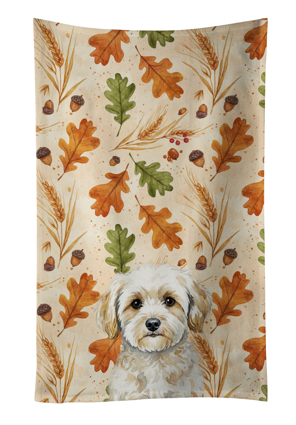 Caroline's Treasures Maltipoo Heirloom Fall Kitchen Towel