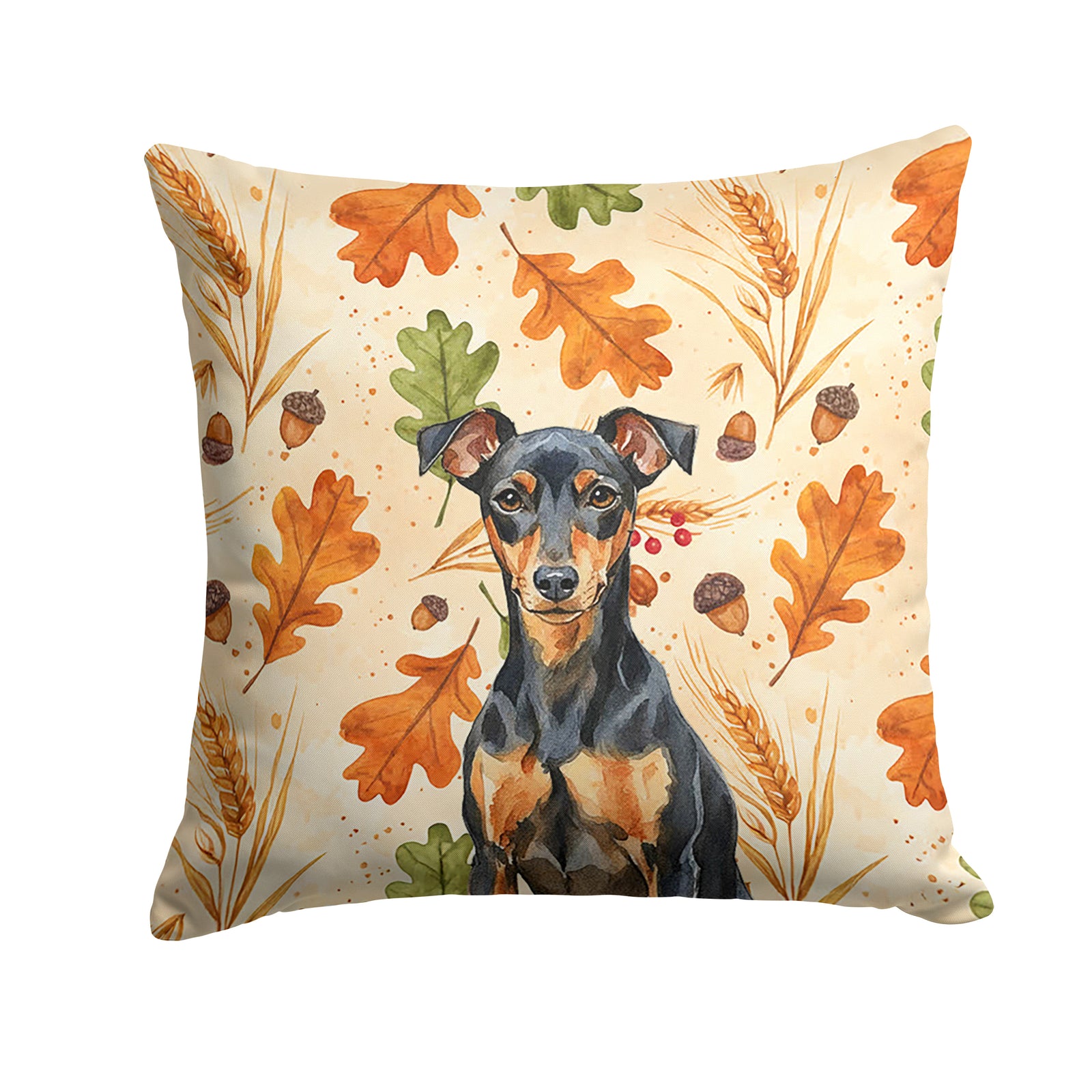Caroline's Treasures Manchester Terrier Heirloom Fall Throw Pillow