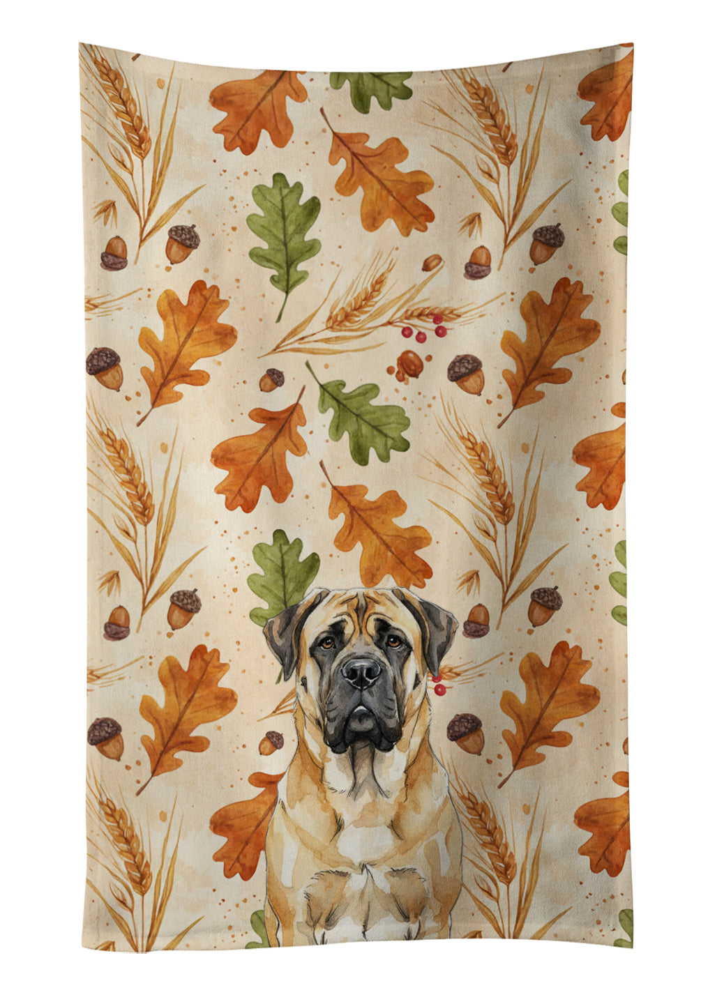Caroline's Treasures Fawn Mastiff Heirloom Fall Kitchen Towel