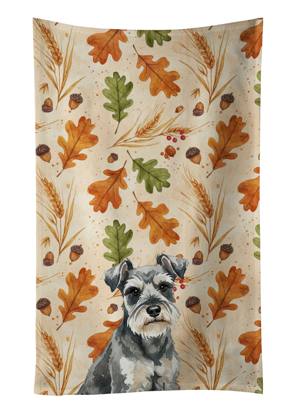 Caroline's Treasures Miniature Schnauzer Heirloom Fall Kitchen Towel