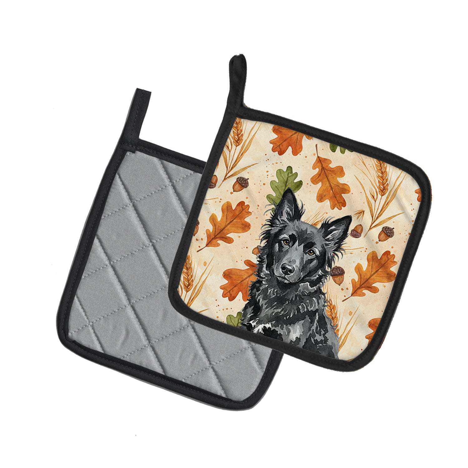Caroline's Treasures Mudi Heirloom Fall Pair of Pot Holders